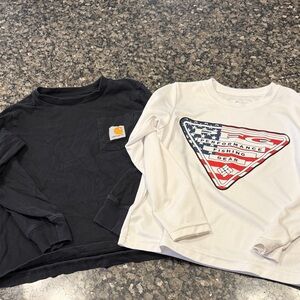 Carhartt Black and White Kids Long Sleeve Tees